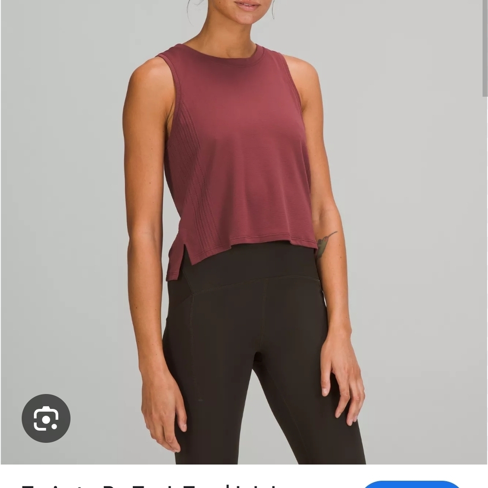 Women's Sleeveless Burgundy Top